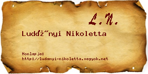 Ludányi Nikoletta névjegykártya